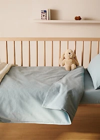 Children’s washed cotton double-stitched duvet cover for crib