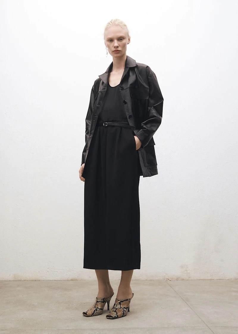 Silk top with straps