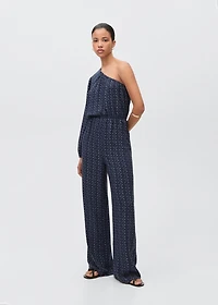 Asymmetric long jumpsuit