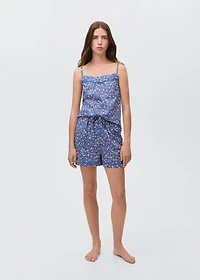 Floral-print pajamas