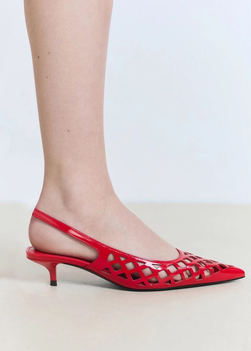 Die-cut kitten shoes