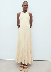 Cotton ballet flats with strap and buckle