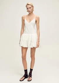 Textured balloon dress