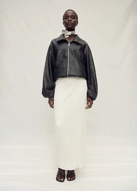 Straight-fit tulle skirt