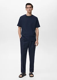 Ribbed  knit t-shirt