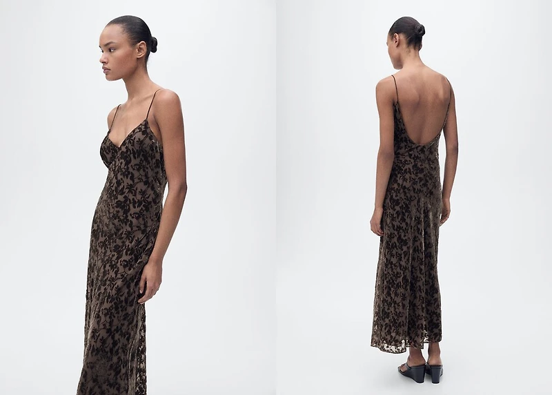 Devoré floral dress