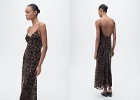 Devoré floral dress