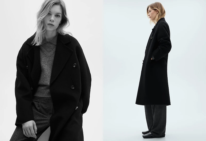 Handmade oversized wool coat