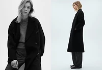 Handmade oversized wool coat