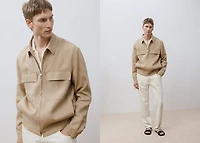 100% linen jacket with pockets
