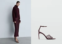 Strappy heeled sandals