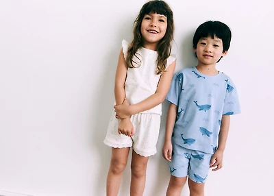 Floral cotton pyjamas