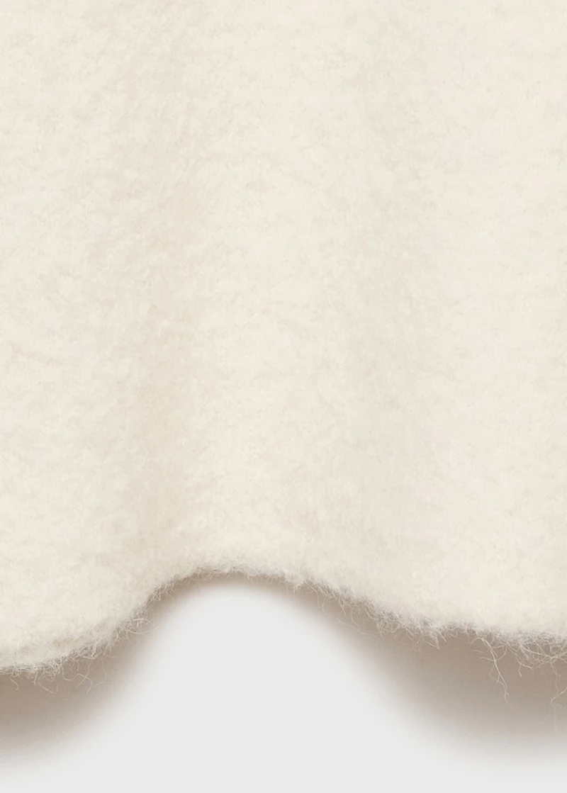 Round-neck sweater with soft finish