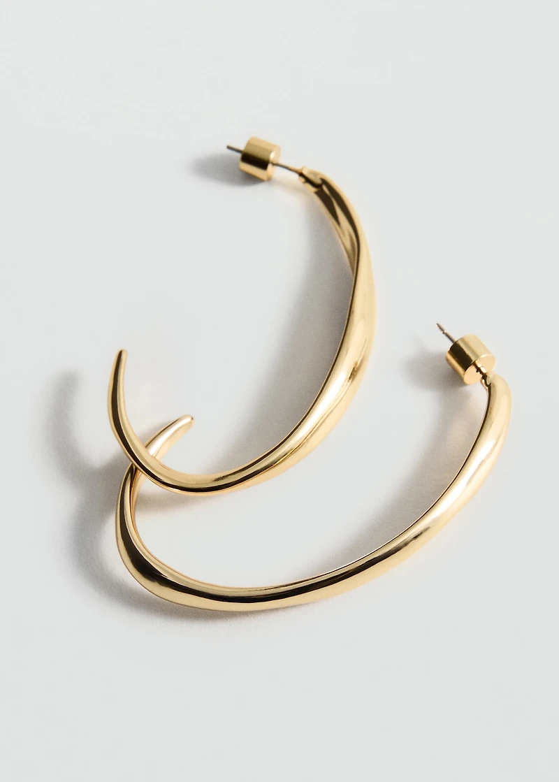 Twisted hoop earrings