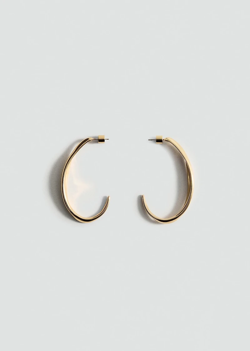 Twisted hoop earrings