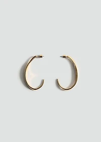 Twisted hoop earrings