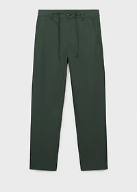 Poplin cotton pants