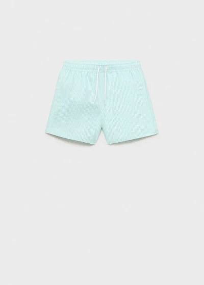 Seersucker striped swimsuit