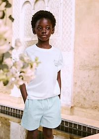 Seersucker striped swimsuit