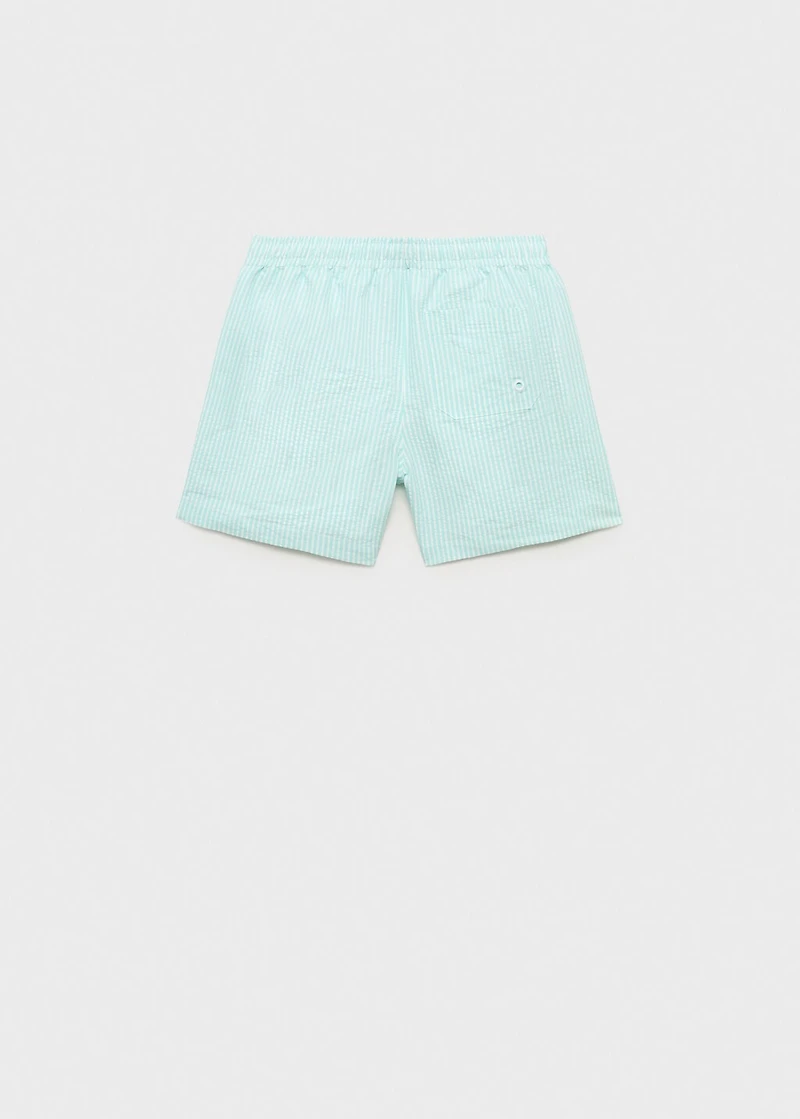 Seersucker striped swimsuit