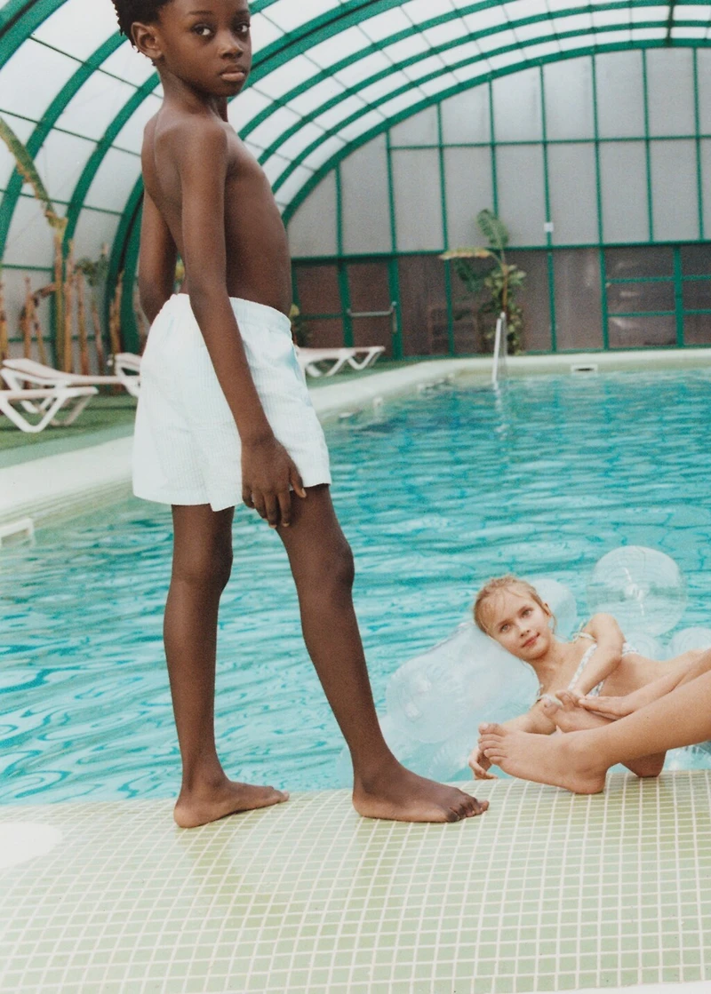 Multi-striped swimsuit