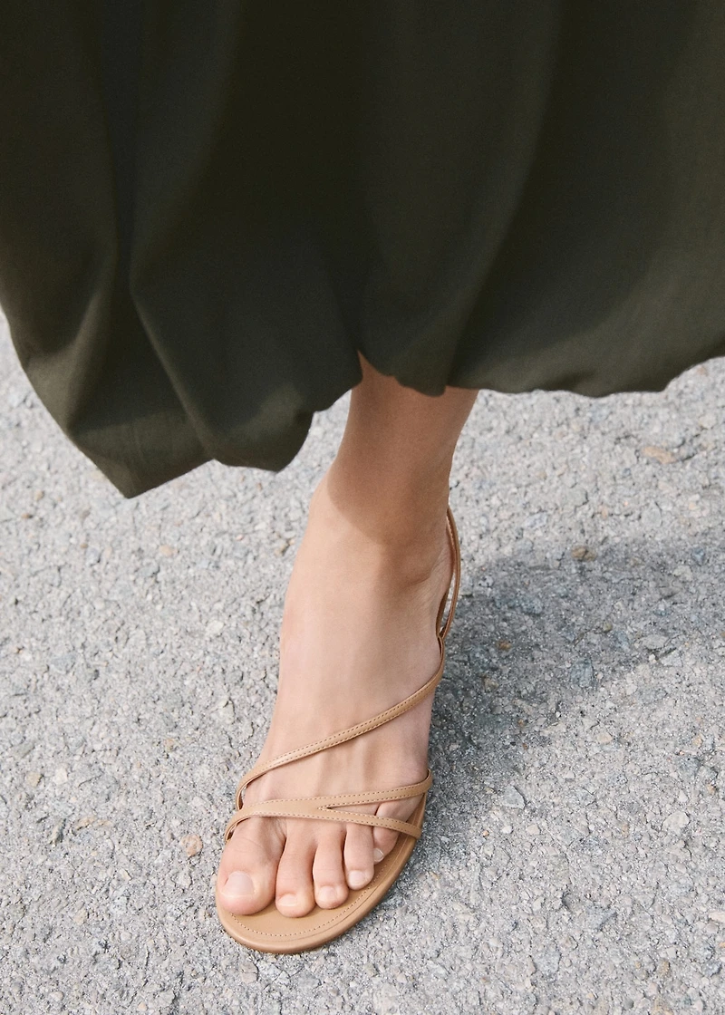 Strappy heeled sandals