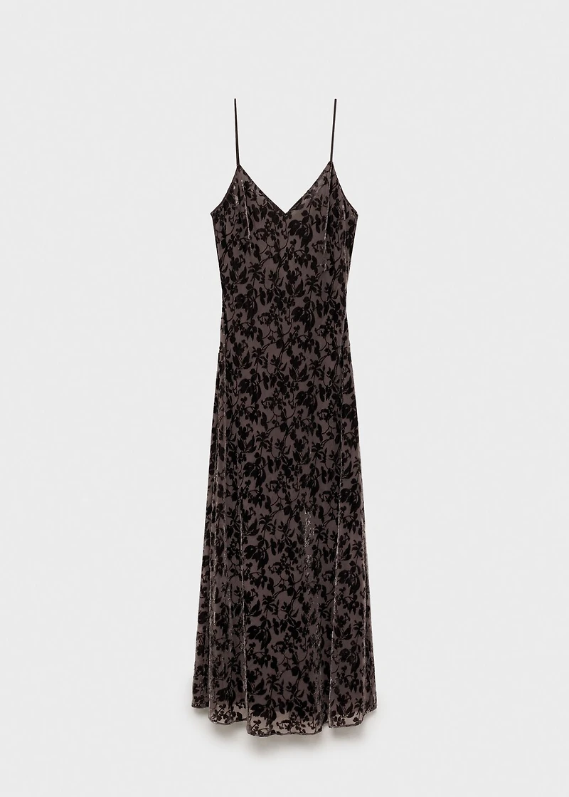 Devoré floral dress