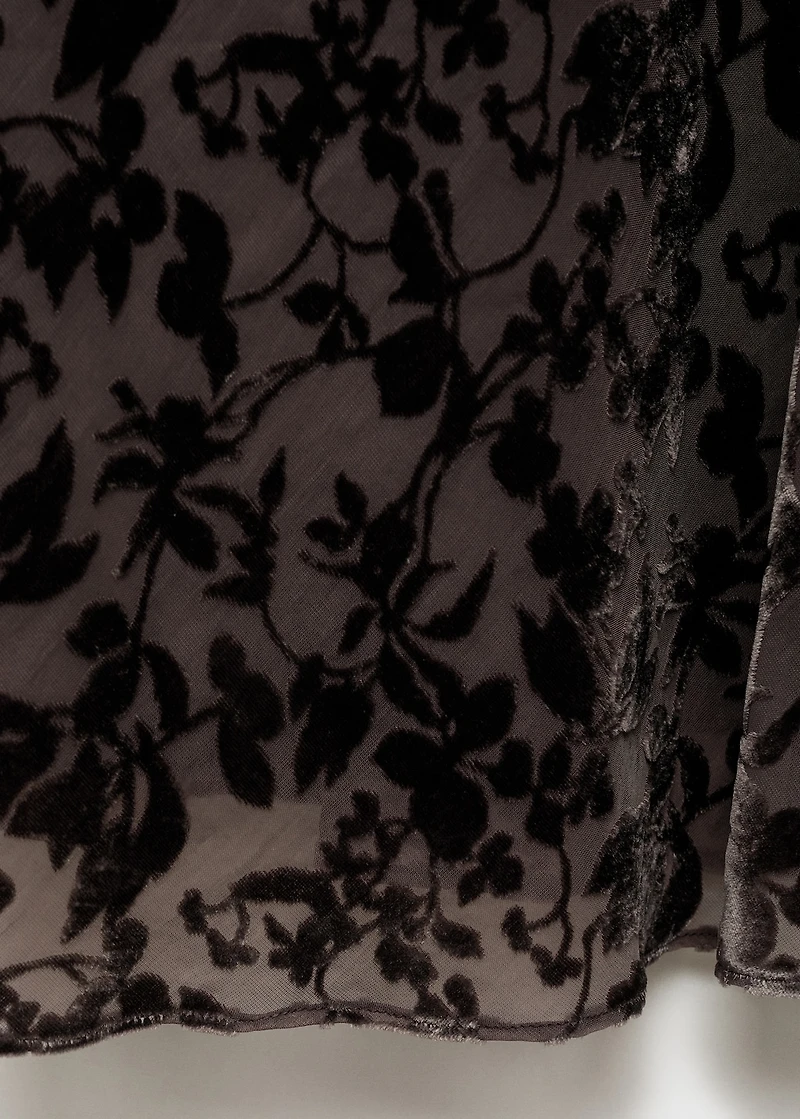 Devoré floral dress