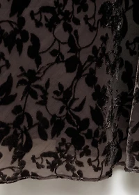 Devoré floral dress