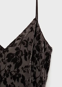 Devoré floral dress