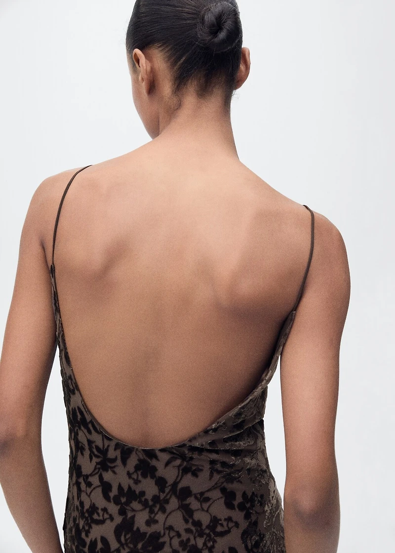 Devoré floral dress