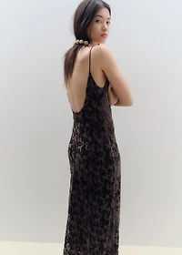 Devoré floral dress