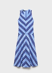 Striped flared dress