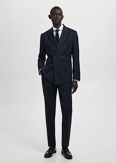 Cool wool suit pants