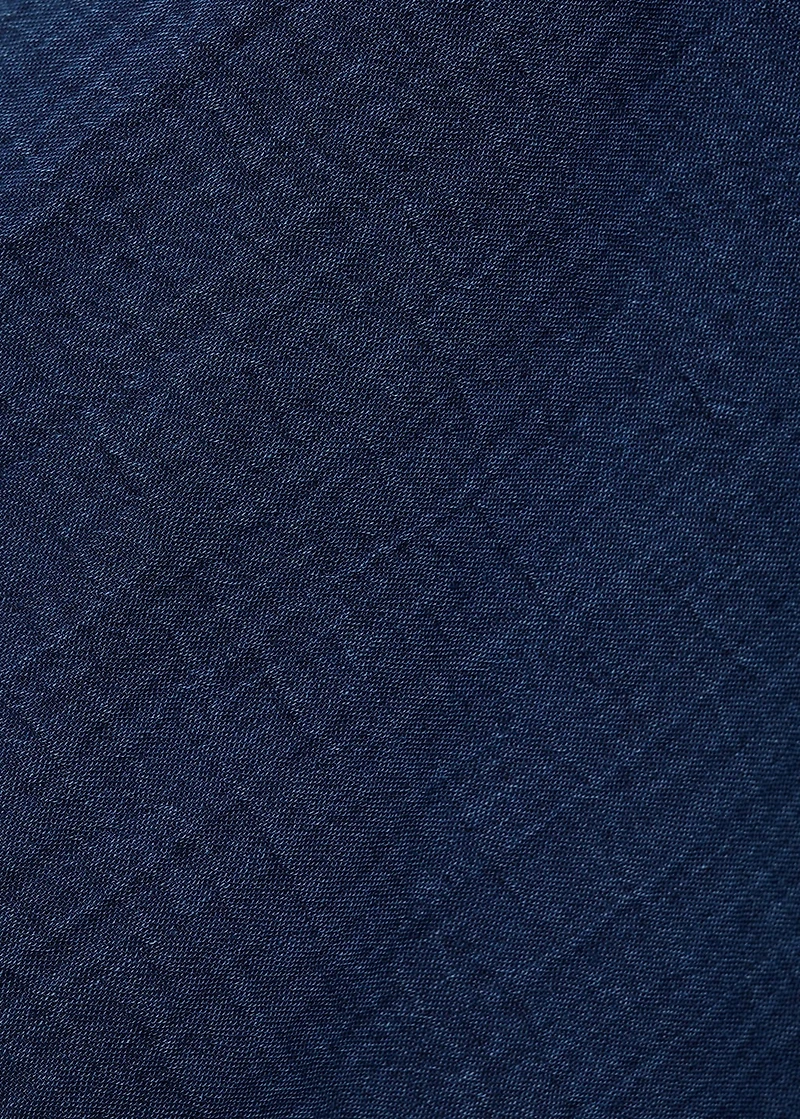 Flowy denim top with bows