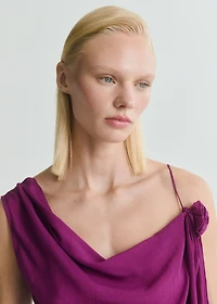 Long top with flower detail