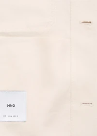 Bowling-style overshirt a linen blend