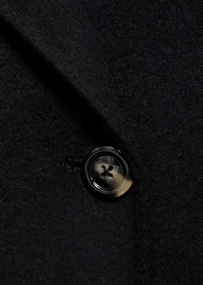 Handmade oversized wool coat