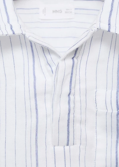 Striped cotton shirt