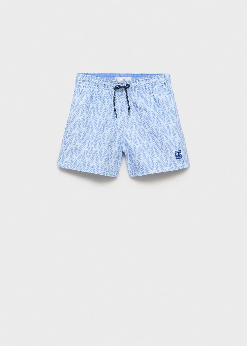 Printed swimming trunks