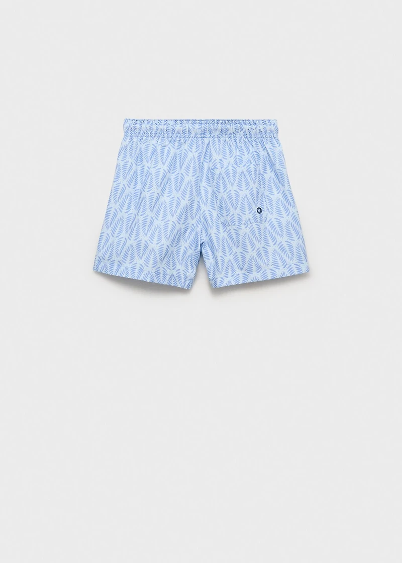 Printed swimming trunks