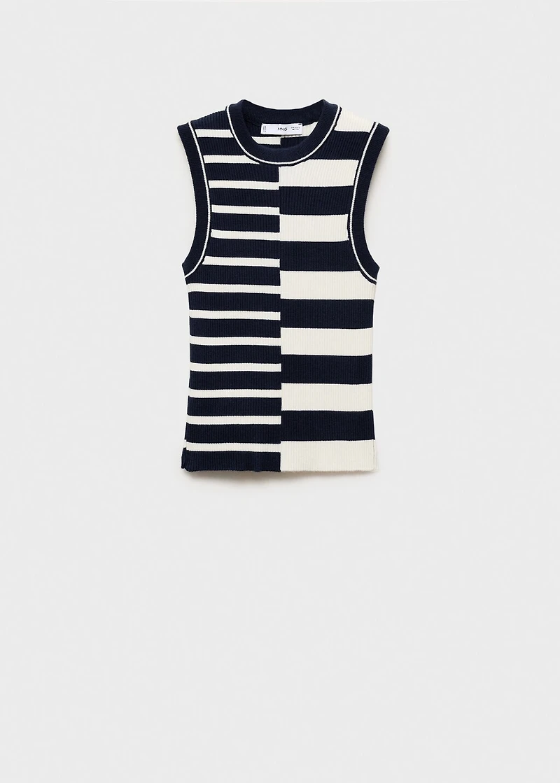 Striped knit top