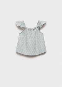 Ruffles printed blouse