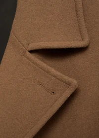 Wool double-breasted coat