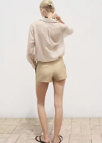 Semi-transparent striped shirt