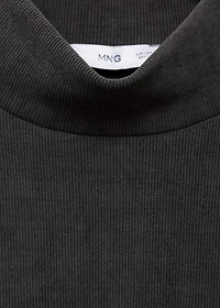 Corduroy sweatshirt with perkins neck
