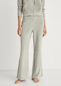 Soft-touch velour pants