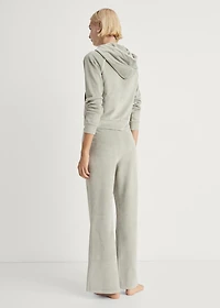 Soft-touch velour pants
