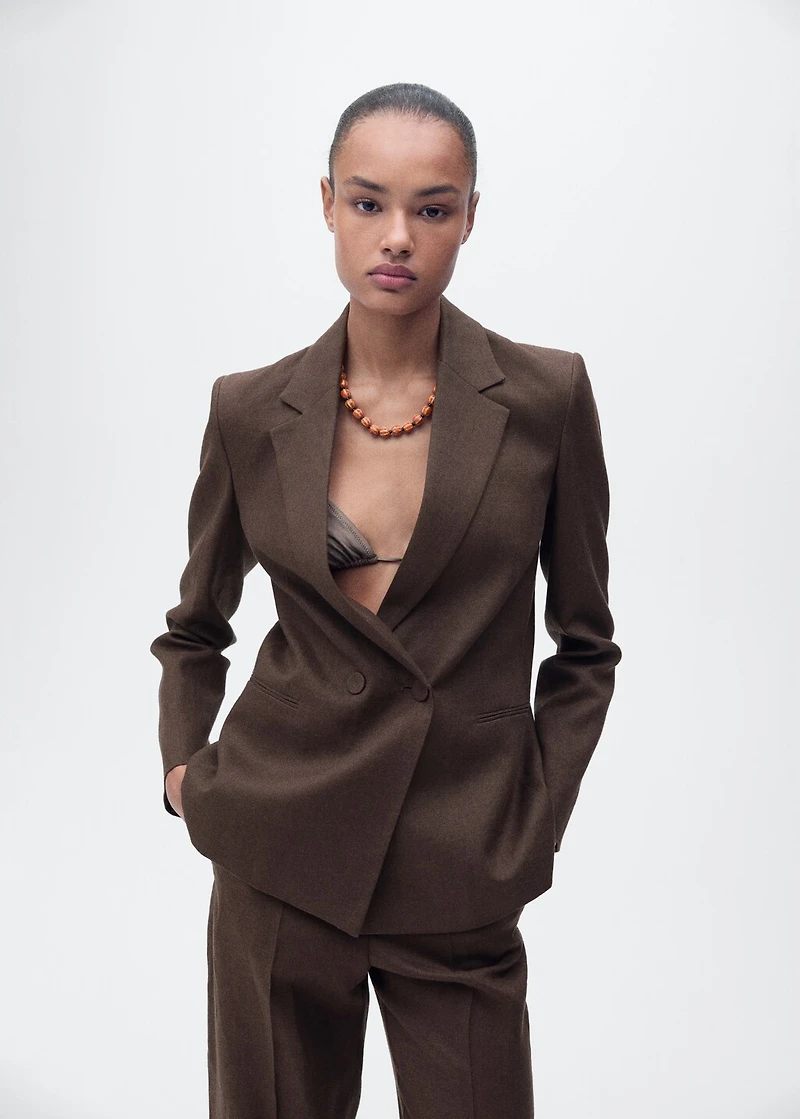 Linen suit blazer