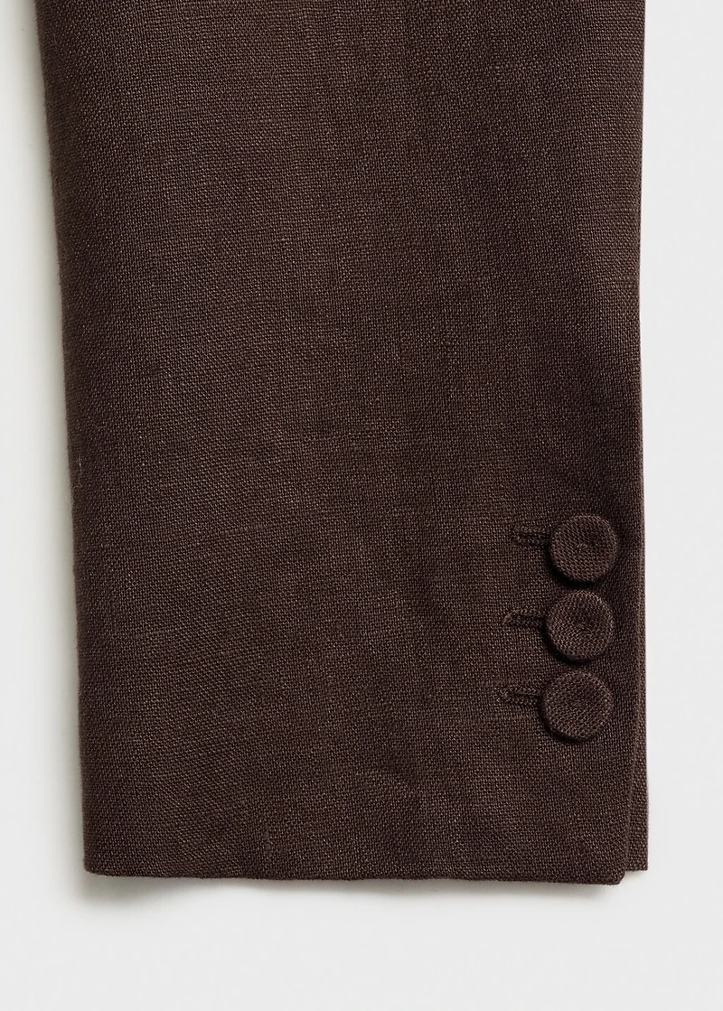 Linen suit blazer